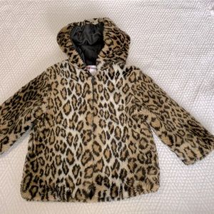 Kid Connection Girls Faux Fur Jacket 4T